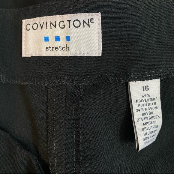Covington Stretch Women's Plus size 16 Black career office dress Pants - Picture 5 of 5